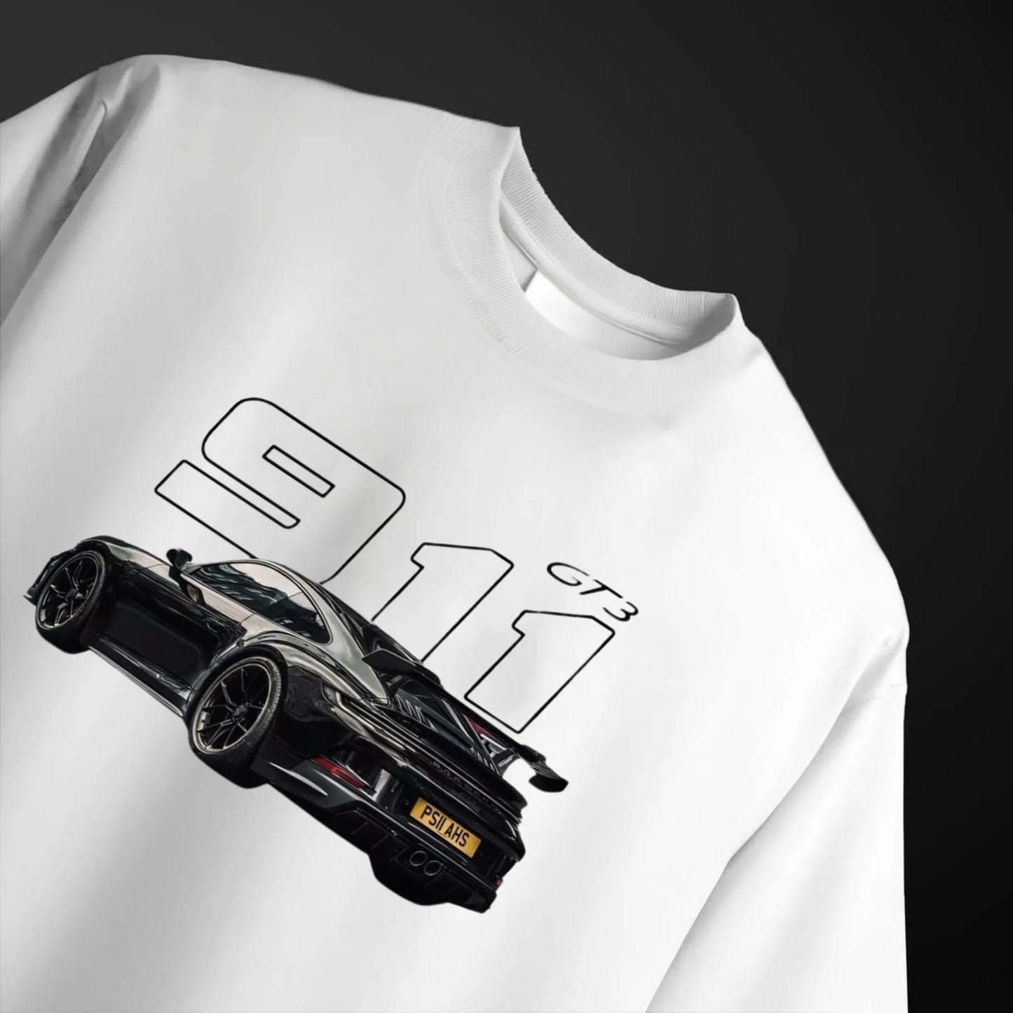 Men's porsche car printed Oversized Tshirt